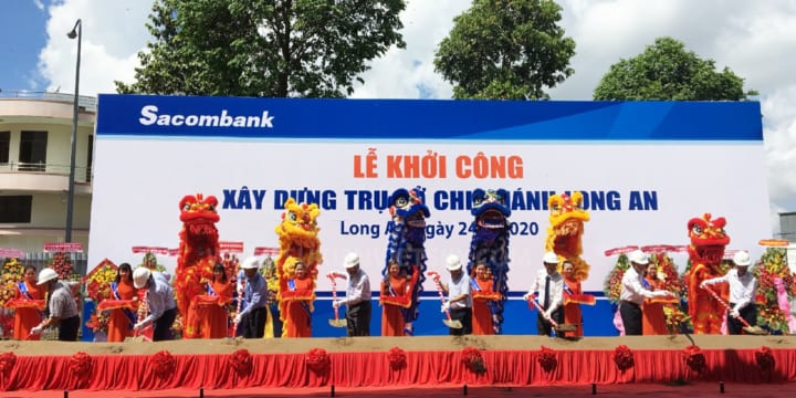 Dịch vụ tổ chức lễ khởi công tại Long An | Lễ khởi công Sacombank Long An